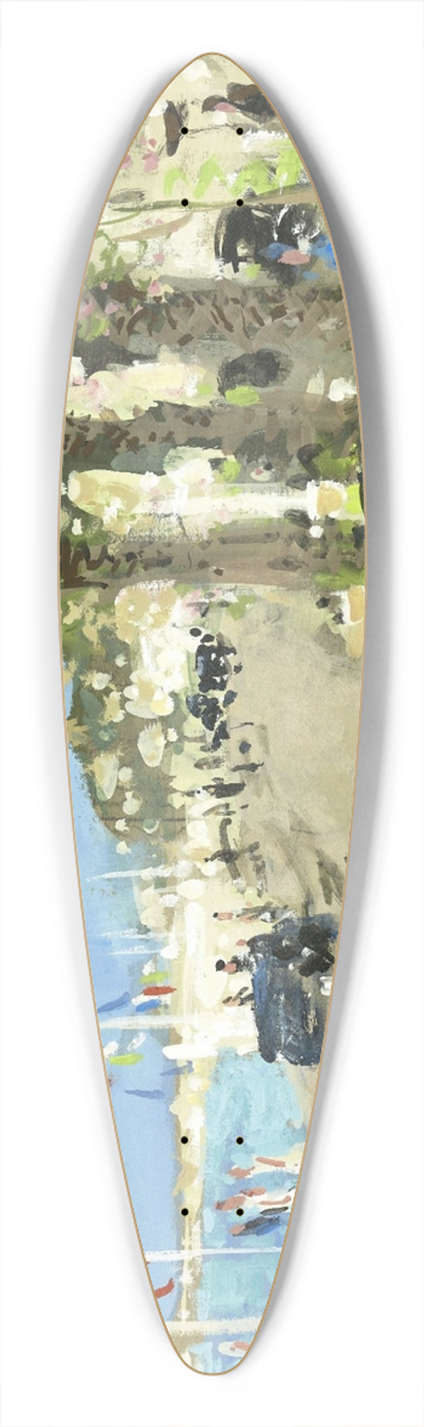 Pierre-Eugne Montzin - La promenade des Anglais, Nice 39.3 inch art pintail longboard deck