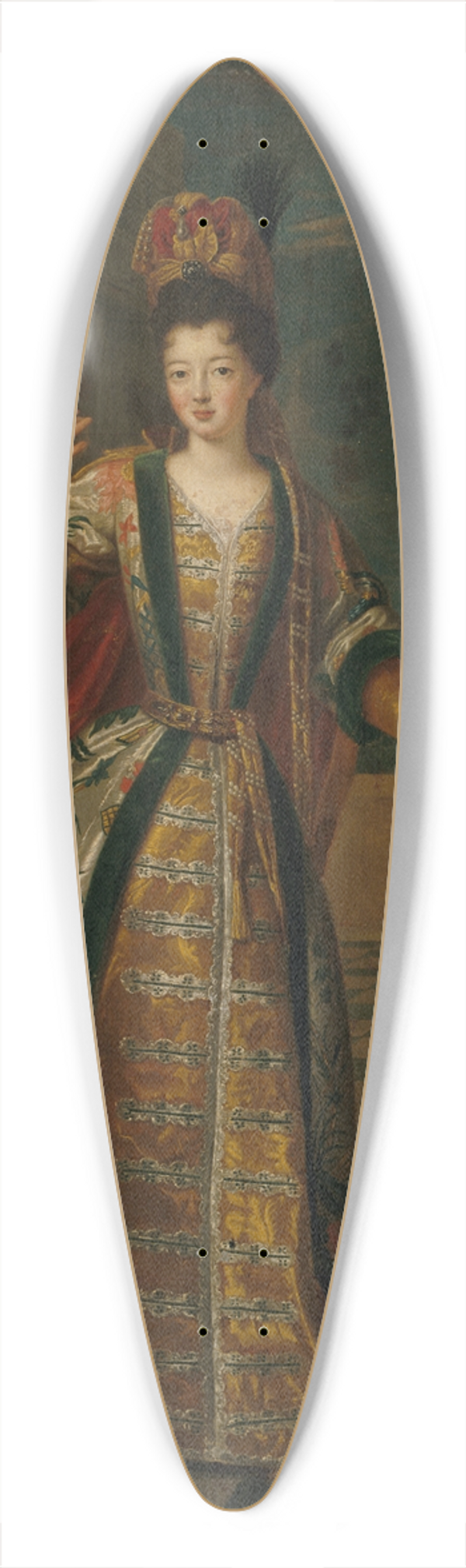 Pierre Gobert - Portrait prsum de Mademoiselle de Nantes (Louise-Franoise de Bourbon, 1673-1743), en costume de bal 39.3 inch art pintail longboard deck