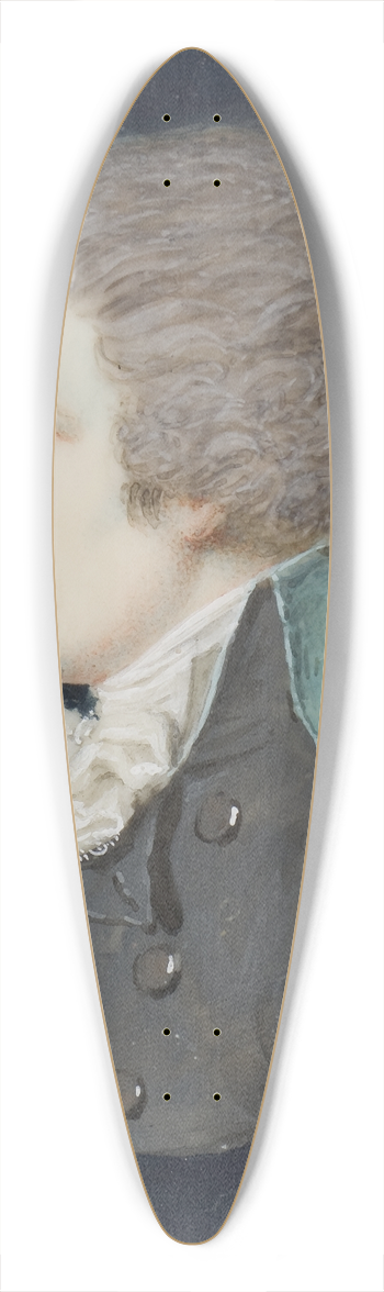 Pierre-Louis Bouvier - A Self-portrait 39.3 inch art pintail longboard deck