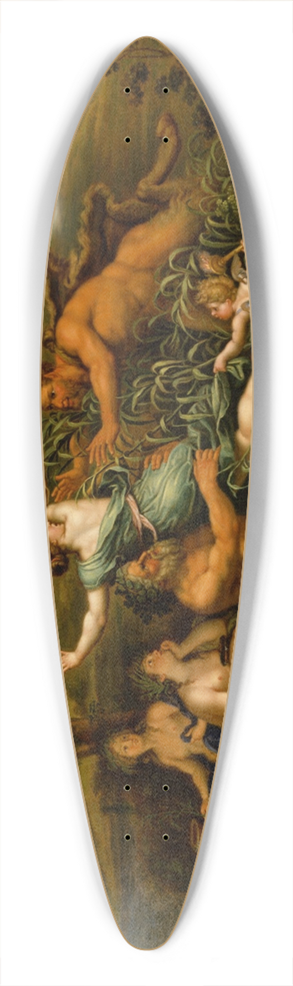 Pierre Mignard - Pan and Syrinx 39.3 inch art pintail longboard deck
