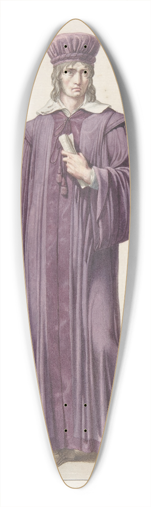Pierre-Narcisse Gurin - A Judge of the Criminal Court 39.3 inch art pintail longboard deck
