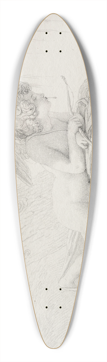 Pierre-Narcisse Gurin - Repose of the World 39.3 inch art pintail longboard deck