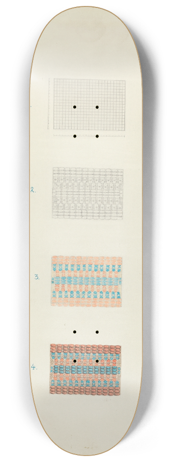 Cornelius Christoffels - Detail of Coverlet  Technique Demonstration 8.25 inch art skate deck