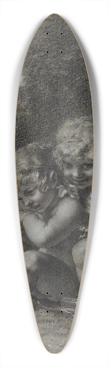 Pierre-Paul Prud'hon - Le coup de patte du chat ou Les peines que lamour nous cause 39.3 inch art pintail longboard deck