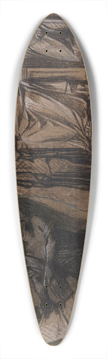 Pierre-Paul Prud'hon - Thmis et Nmsis 39.3 inch art pintail longboard deck