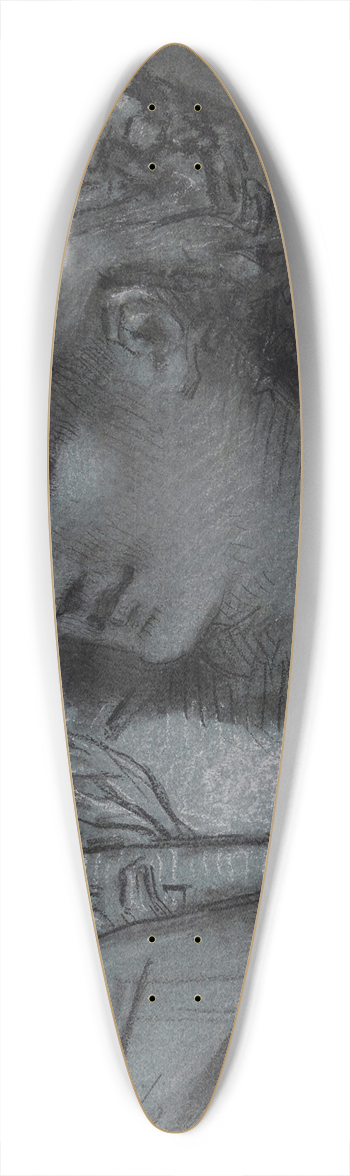 Pierre-Paul Prud'hon - Tte de Vierge 39.3 inch art pintail longboard deck