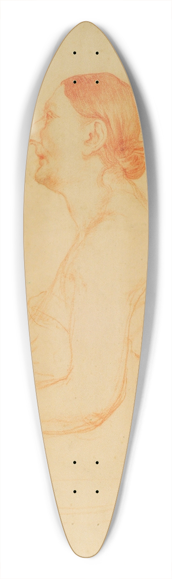 Pierre Puvis de Chavannes - Anciana de perfil 39.3 inch art pintail longboard deck
