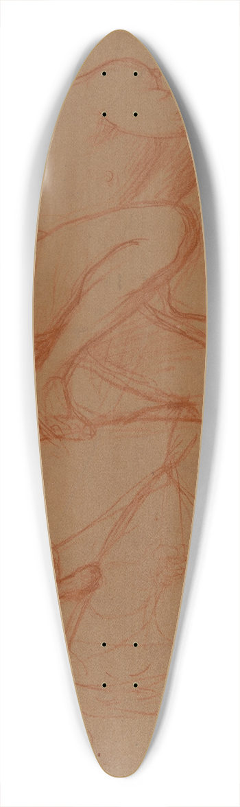 Pierre Puvis de Chavannes - Deux tudes dhomme soulevant un carrelet 39.3 inch art pintail longboard deck