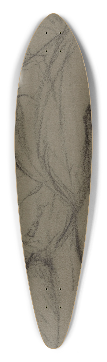 Pierre Puvis de Chavannes - Femme allonge 39.3 inch art pintail longboard deck