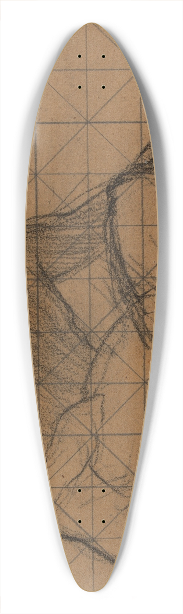 Pierre Puvis de Chavannes - Homme nu assis 39.3 inch art pintail longboard deck
