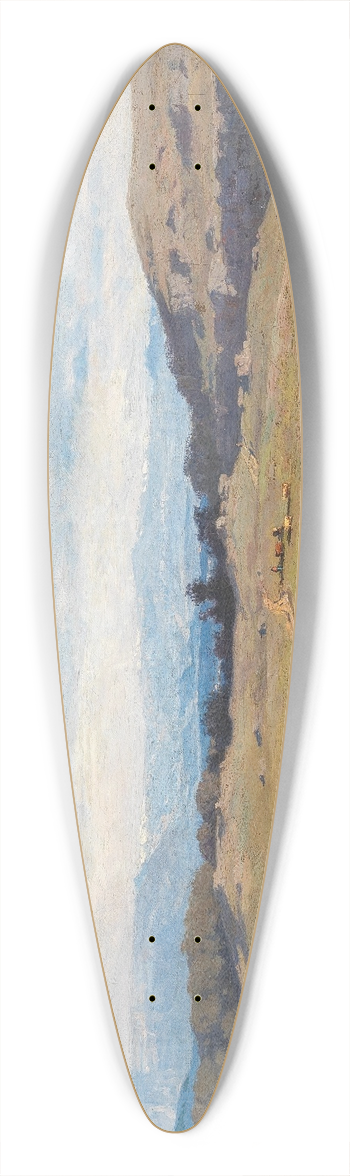 Pierre Thuillier - A View of an Alpine Landscape 39.3 inch art pintail longboard deck