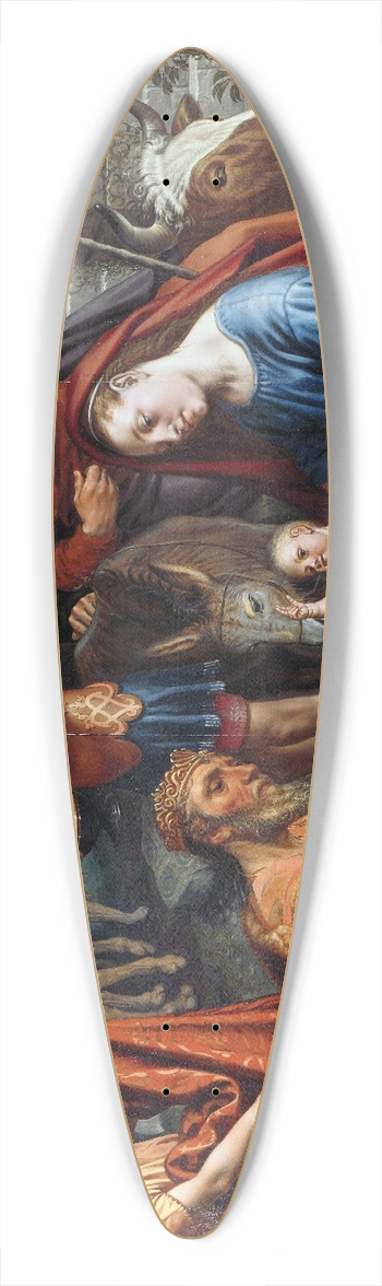 Pieter Aertsen - The Adoration of the Magi 39.3 inch art pintail longboard deck