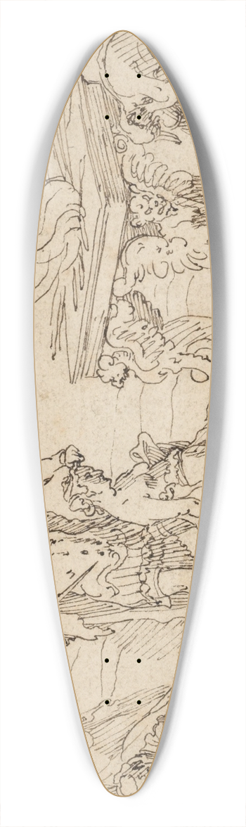 Pieter Aertsen - The Sacrifice of Iphigenea 39.3 inch art pintail longboard deck