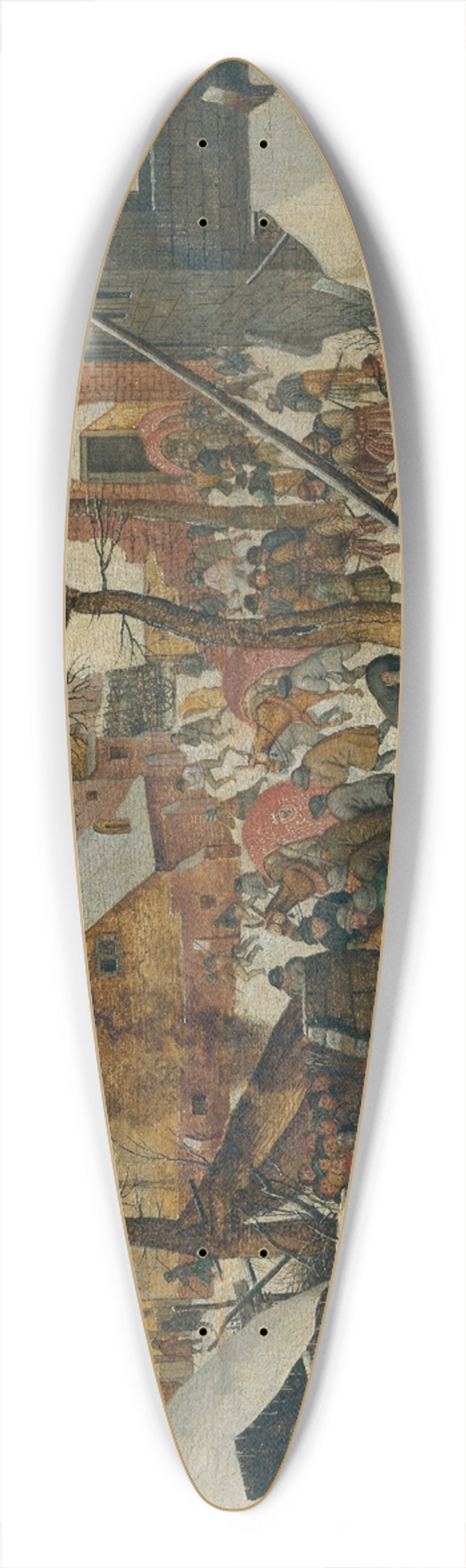 Pieter Brueghel The Younger - The Adoration of the Magi in the Snow 39.3 inch art pintail longboard deck