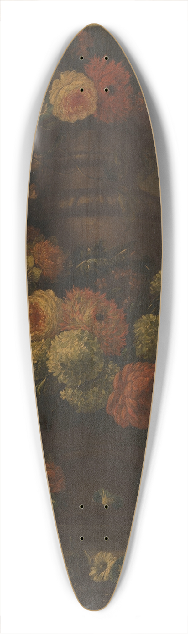 Pieter Casteels III - Flowers in a Vase 39.3 inch art pintail longboard deck