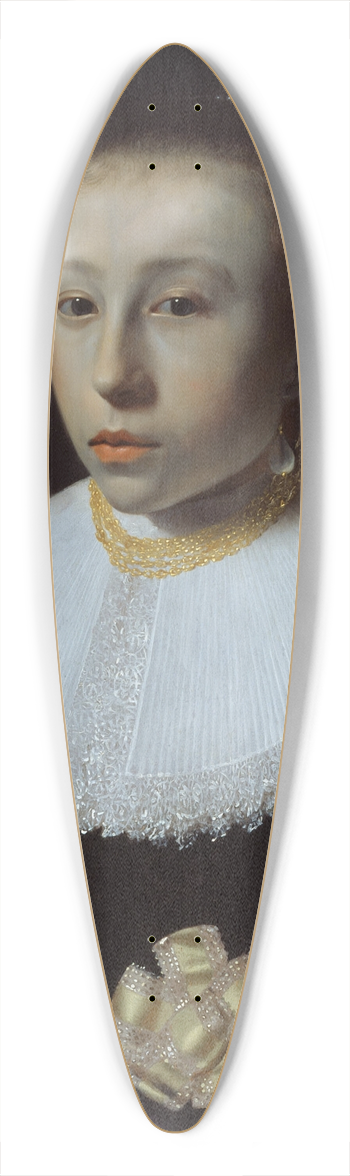 Pieter Dubordieu - Portrait of a Young Girl 39.3 inch art pintail longboard deck