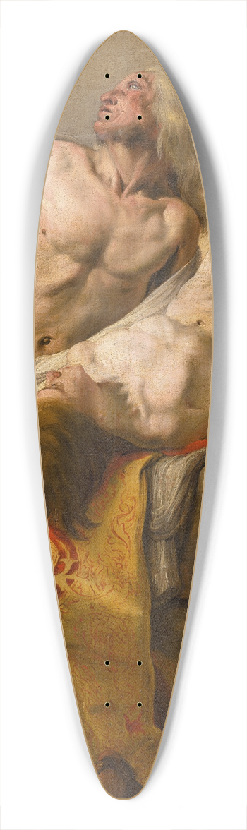 Pieter Fransz. de Grebber - The Sacrifice of Isaac 39.3 inch art pintail longboard deck