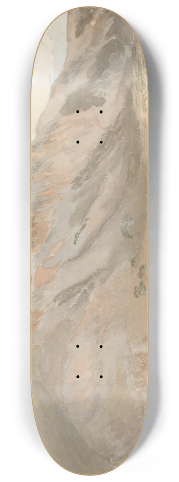 Cornelius Varley - Mountain Landscape, North Wales 8.25 inch art skate deck