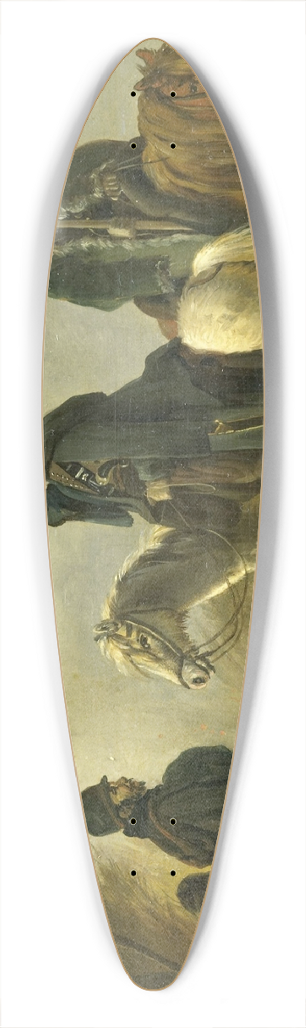 Pieter Gerardus van Os - Cossack Outpost in 1813 39.3 inch art pintail longboard deck