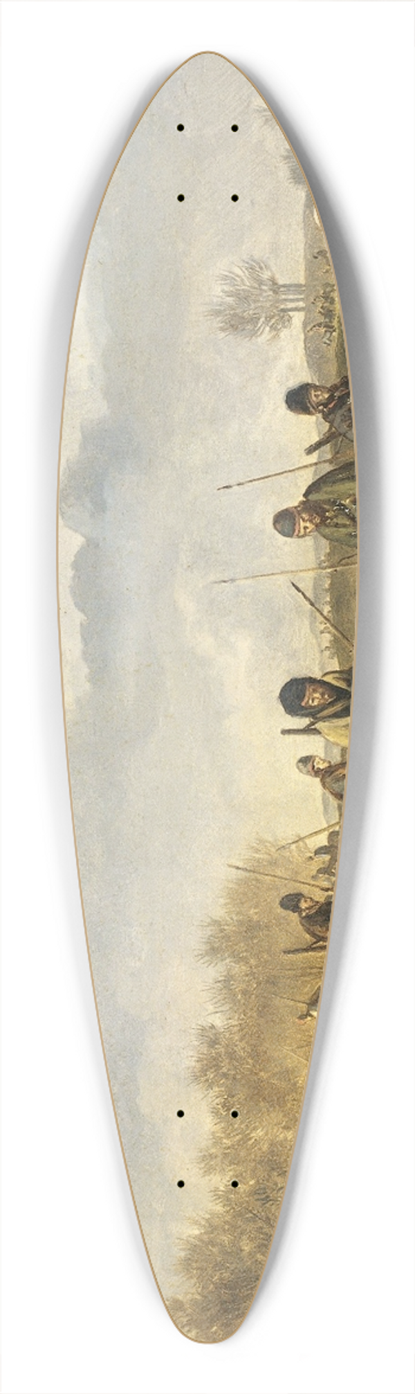 Pieter Gerardus van Os - Cossacks on a country Road near Bergen in North Holland, 1813 39.3 inch art pintail longboard deck