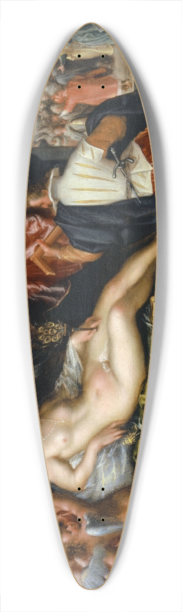 Pieter Isaacsz. - Allegory of Vanity 39.3 inch art pintail longboard deck