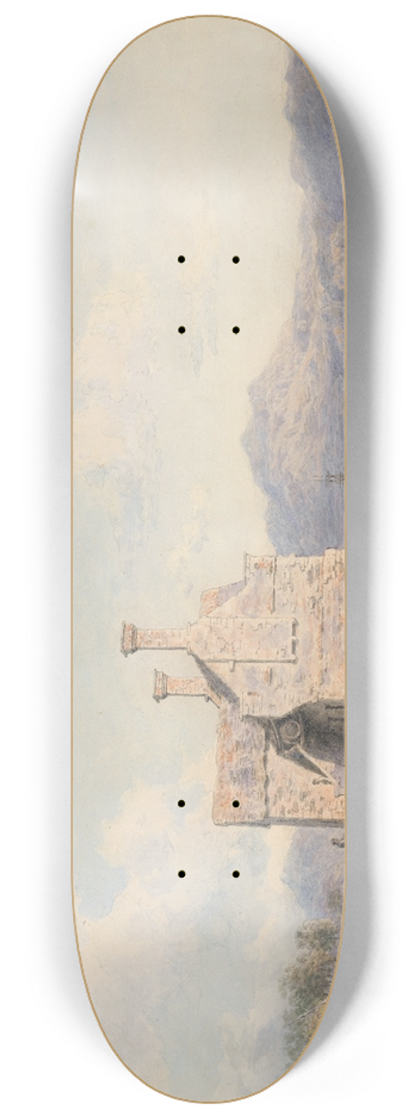 Cornelius Varley - Talsarnau, North Wales 8.25 inch art skate deck