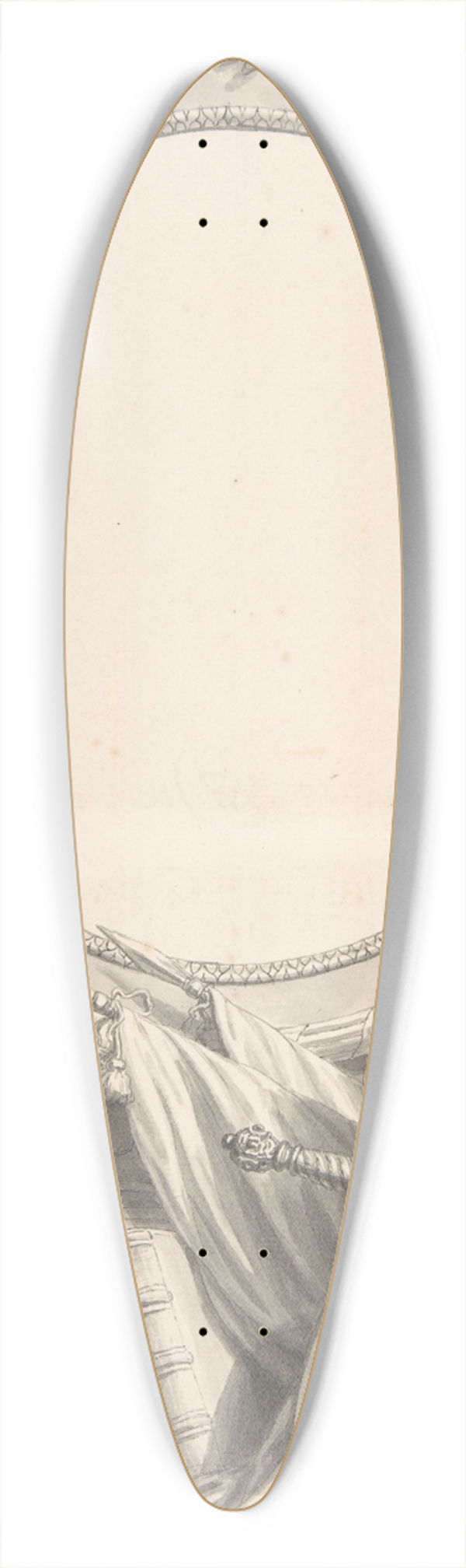 Pieter Tanj - Design for an Ornamental Frame 39.3 inch art pintail longboard deck