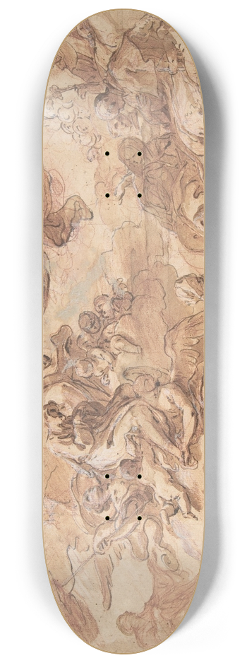 Corrado Giaquinto - Saint Joseph Presented by the Virgin to the Holy Trinity 8.25 inch art skate deck
