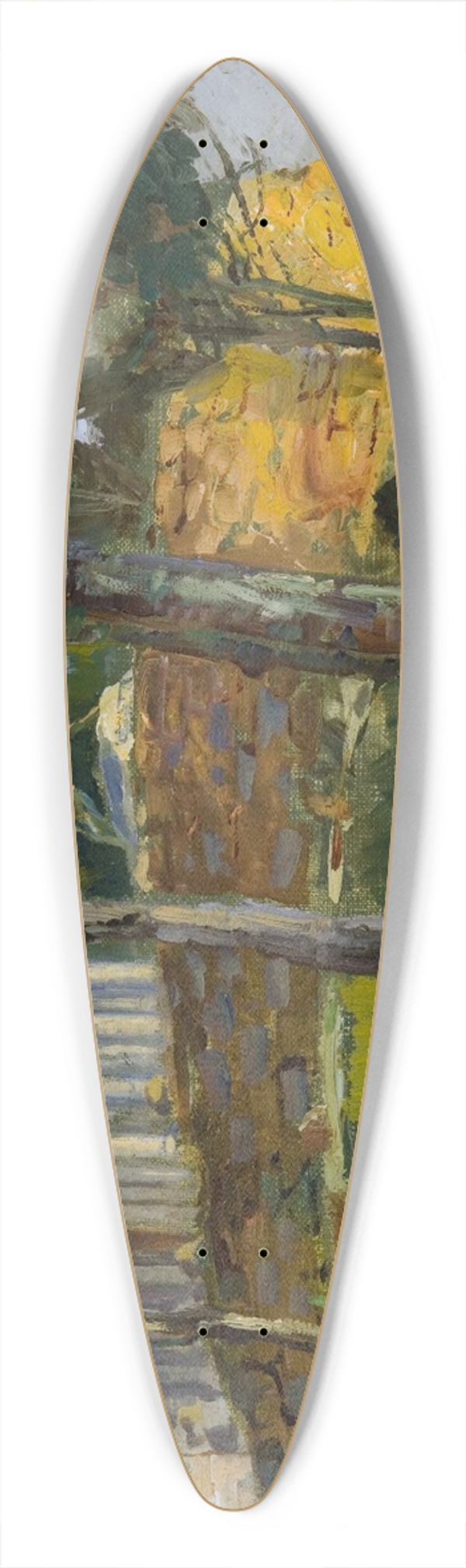 Pieter Wenning - Rhodes Memorial 39.3 inch art pintail longboard deck