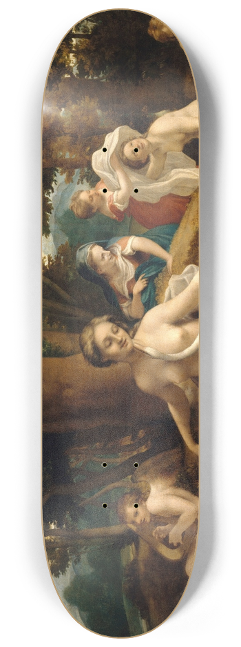 Correggio - Leda and the Swan 8.25 inch art skate deck