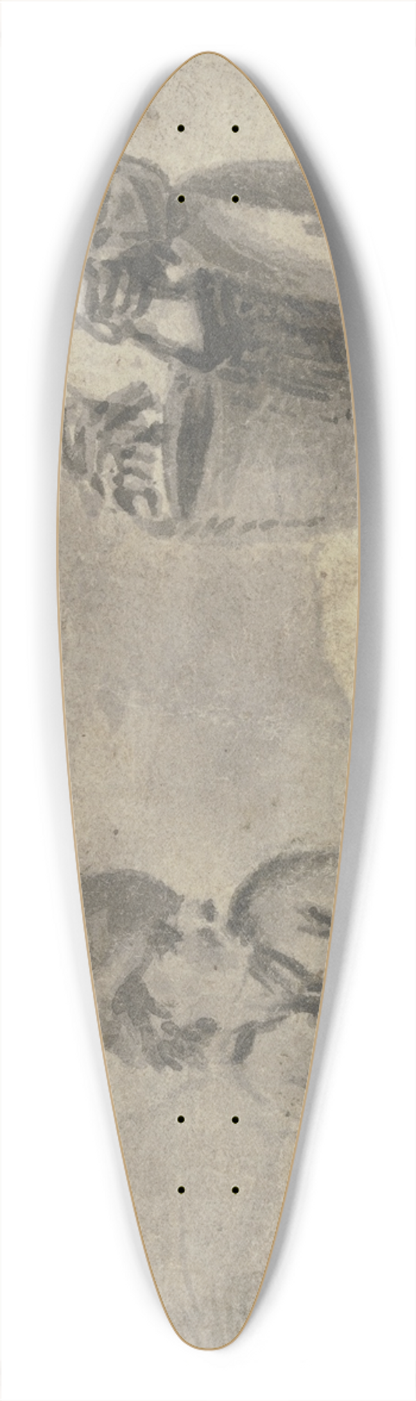 Pieter Wouwerman - Zwei Knaben bei einem Hunde, der in der Mitte liegt 39.3 inch art pintail longboard deck