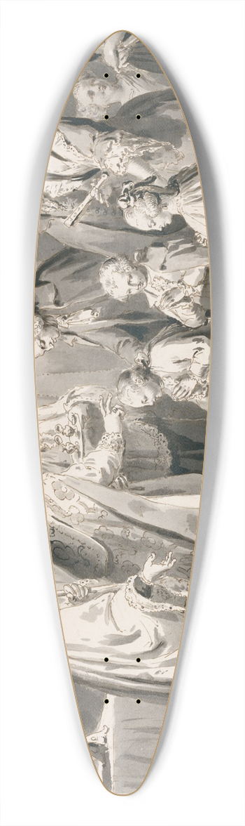 Pietro Antonio Novelli - Confirmation from The SevenSacraments 39.3 inch art pintail longboard deck