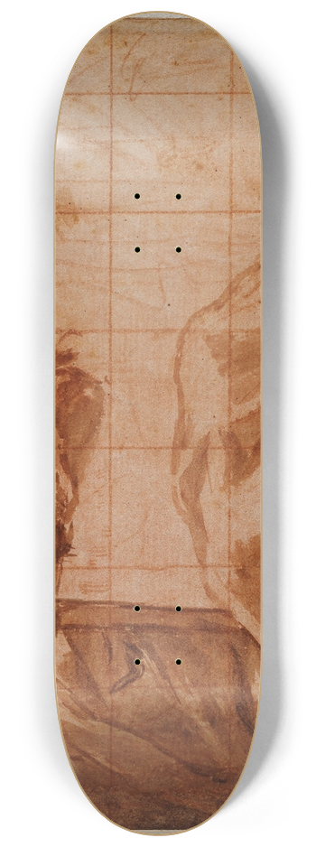 Correggio - Sitzender Prophet nach rechts 8.25 inch art skate deck