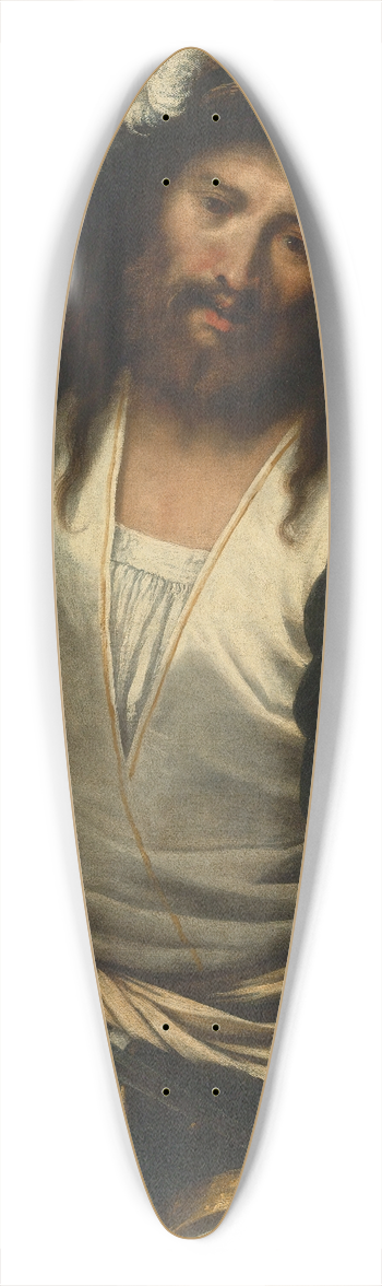 Pietro della Vecchia - Man drawing a sword 39.3 inch art pintail longboard deck