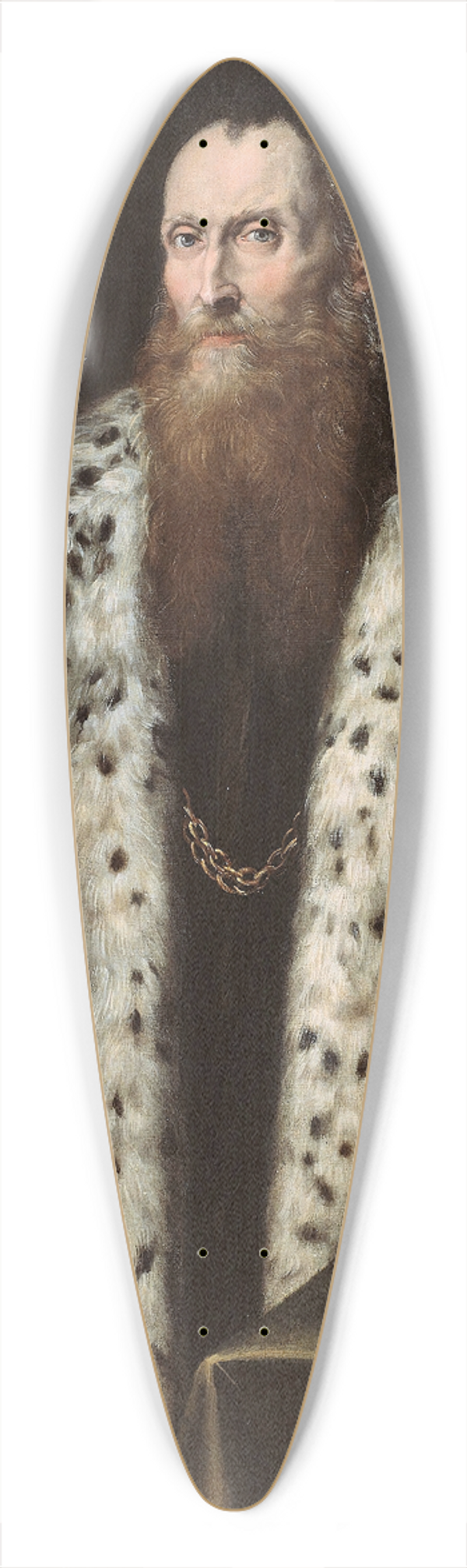 Pietro de Marescalchi - Portrait of a Gentleman 39.3 inch art pintail longboard deck