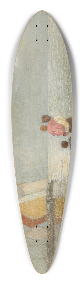 Pietro Fragiacomo - On the Beach 39.3 inch art pintail longboard deck