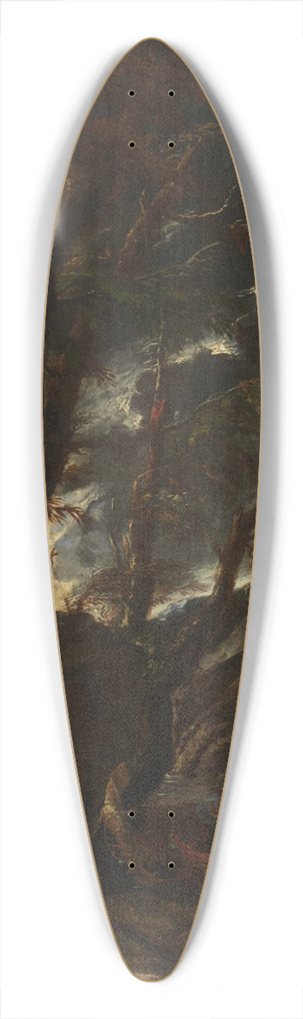 Pietro Montanini - Saint John Preaching 39.3 inch art pintail longboard deck