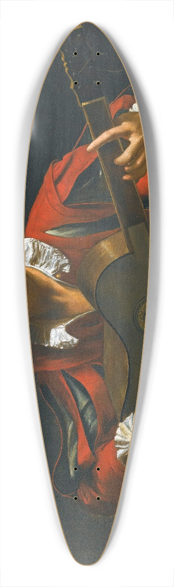 Pietro Paolini - AGuitar-Player Seated In An Interior 39.3 inch art pintail longboard deck