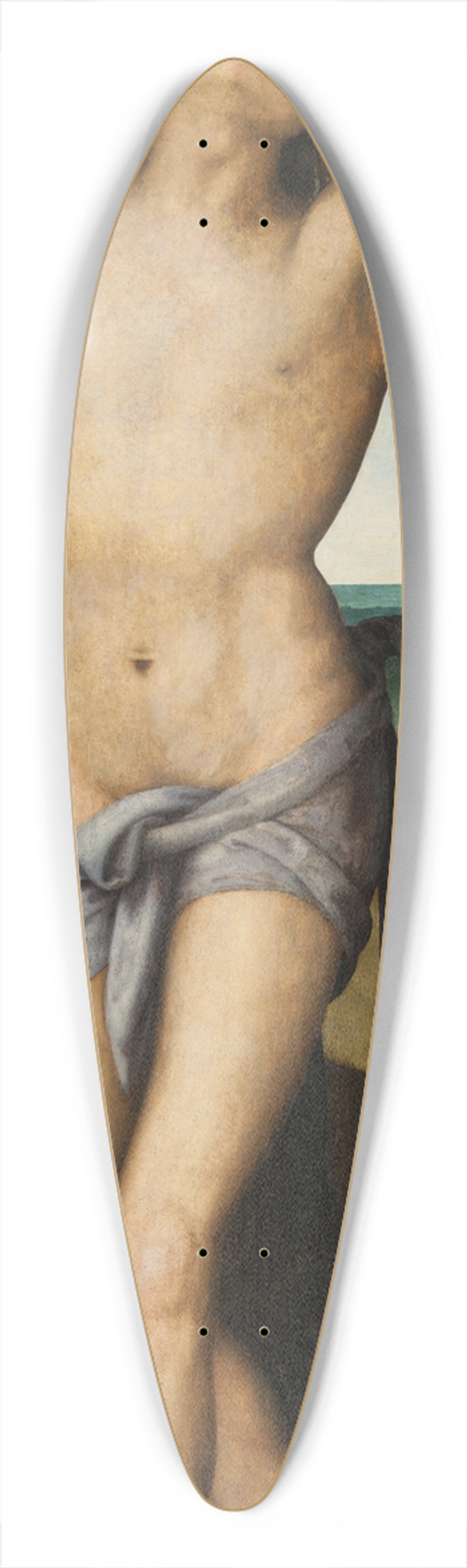 Pietro Perugino - St Sebastian 39.3 inch art pintail longboard deck