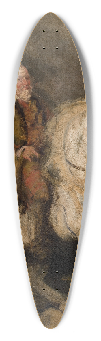 Piotr Michaowski - Hetman Stefan Czarniecki on Horseback 39.3 inch art pintail longboard deck