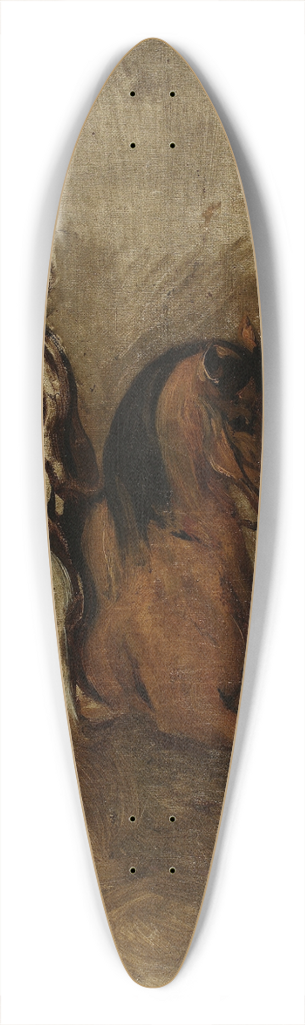 Piotr Michaowski - Horseman, sketch 39.3 inch art pintail longboard deck