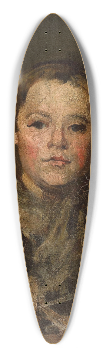 Piotr Michaowski - Portrait of the artists son 39.3 inch art pintail longboard deck