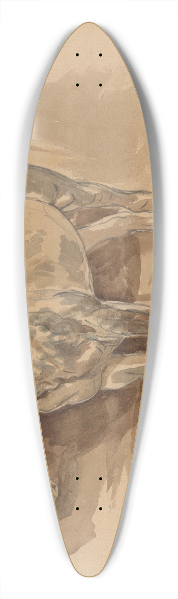 Piotr Michaowski - Studium jabkowitego konia 39.3 inch art pintail longboard deck