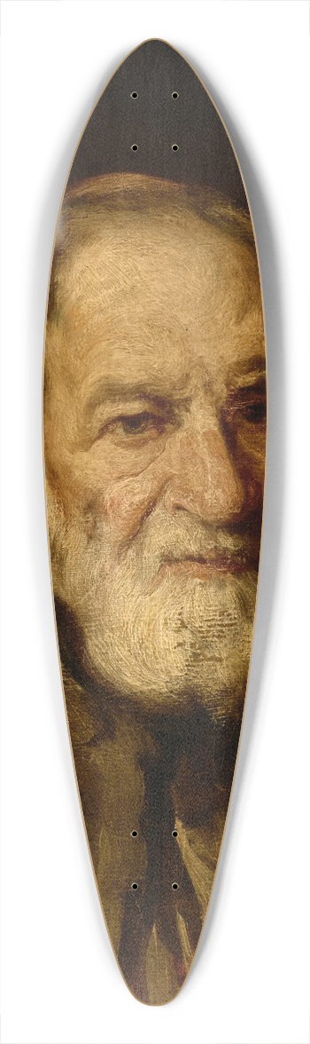 Piotr Michaowski - Study of an Old Peasant 39.3 inch art pintail longboard deck