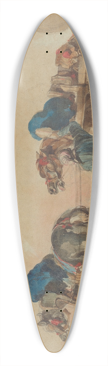 Piotr Michaowski - Workhorses with a coachman 39.3 inch art pintail longboard deck