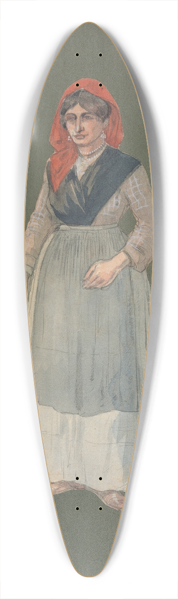 Pipein Gamba - Contadina 39.3 inch art pintail longboard deck