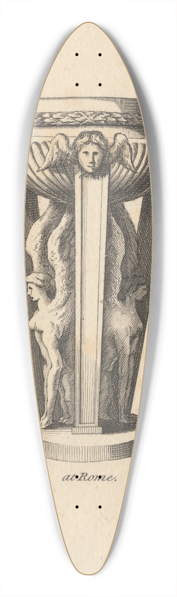 Placido Columbani - At Rome 39.3 inch art pintail longboard deck