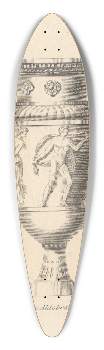 Placido Columbani - At the Villa Aldobrandini at RomeAt the Villa Aldobrandini at Rome 39.3 inch art pintail longboard deck