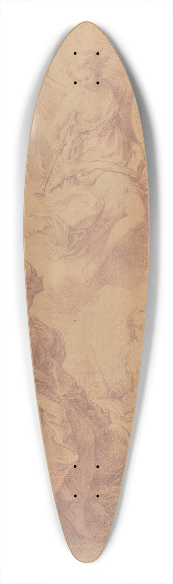 Pompeo Batoni - Allegory in Honor of Pope Benedict XIV 39.3 inch art pintail longboard deck