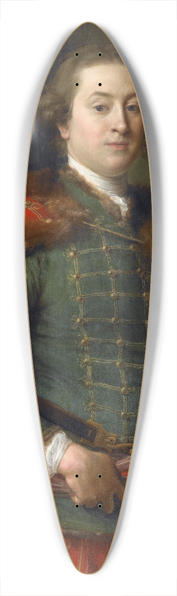 Pompeo Batoni - Portrait of John Woodyeare 39.3 inch art pintail longboard deck